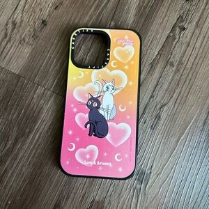 Like New Casetify Sailor Moon Luna and Artemis iPhone 14 Pro Max Case
